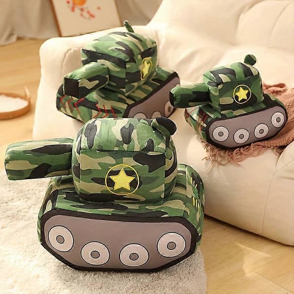 Tank gosedjur form barn docka sovande docka barn kudde pojke sovande kram docka