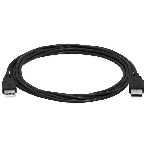 USB 2.0 A til A-kabel 3m, hann til hann dataoverføringskabel for bærbar PC, harddisk, svart