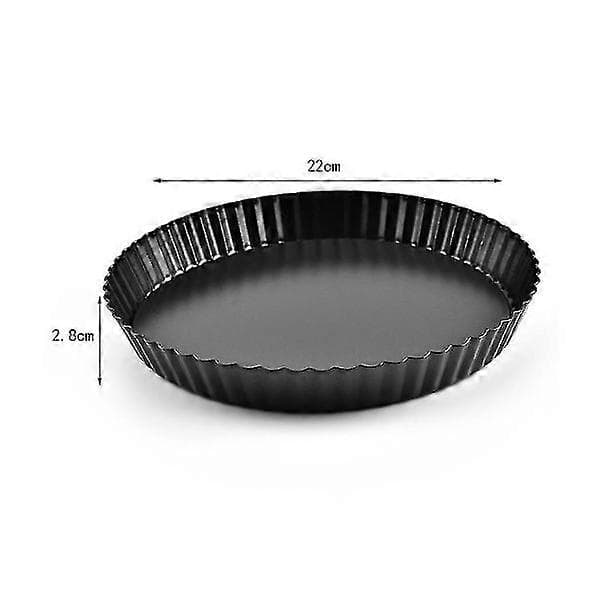 Opp-ned kakeform i rustfritt stål, 22 cm x 2,8 cm, svart