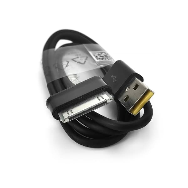 USB-latausdatakaapeli yhteensopiva Samsung P1000/N8000/N8010 kanssa, musta, 1m
