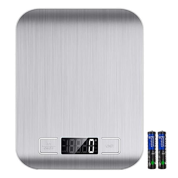 Digitalvægt, 6 enheder, 3 kg, LCD-display
