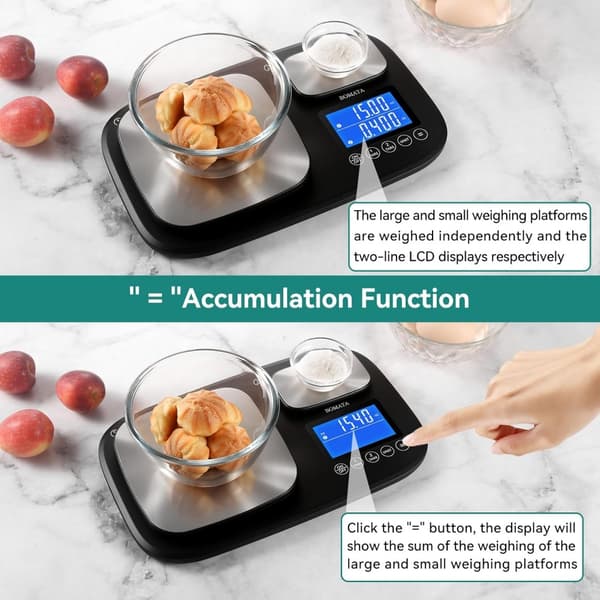 Vægt med touch-kontrol, 1 g til 10 kg