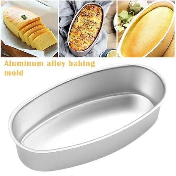 Oval Non-Stick Kakform, Bakform i Aluminium för Bröd & Kakor