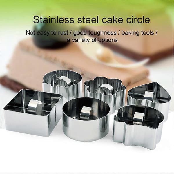 4 Stykker Kageform Sortiment Non-stick Mousseform Bageværktøj Round