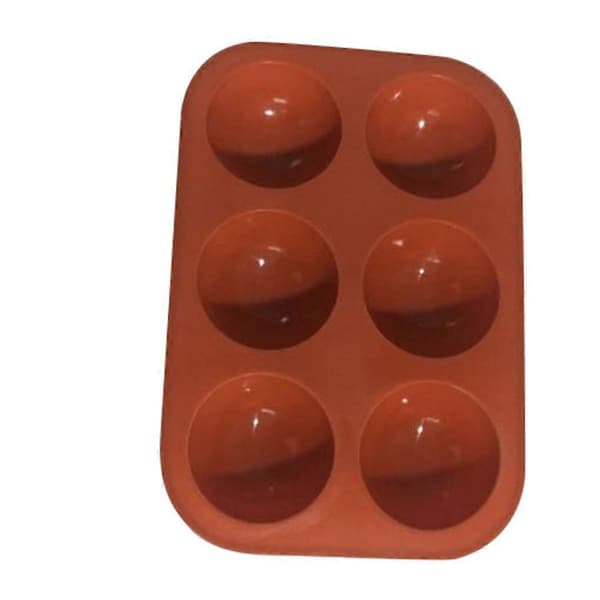 Kageform Halvkugle Bageform DIY Silikonebakke til Iskugle Chokolade Gelé Lys Bageværktøj