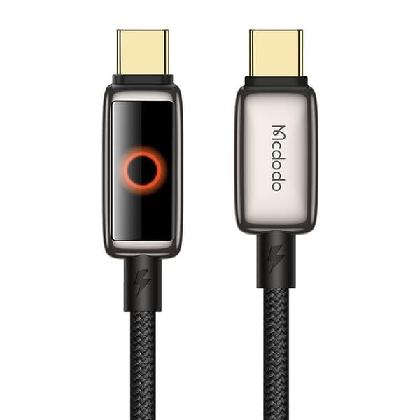 USB-C til USB-C-kabel 1,2 m, 100 W PD hurtiglading, nylonflettet, for bærbar PC og telefon