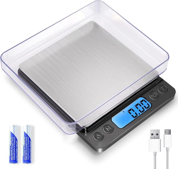 1000g våg, hög precision, bärbar, USB