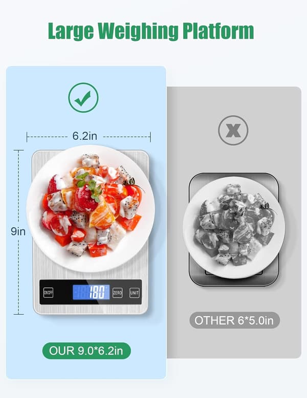 Minivåg för bakning, 500g, LCD-display