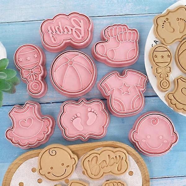 8 st Kakformar Degstämpel DIY Bakset