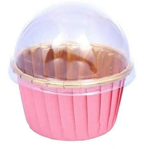 Aluminiumsfolie Cupcakeforme, 50 Stk Engangs Bagekopper