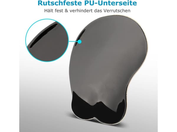 3D Ergonomisk Musematte med Gel Håndstøtte (2)