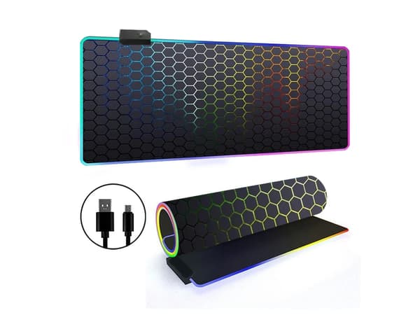 Musematte med 14 RGB-lysmoduser og sklisikker base (stil 10, 300*700*3 mm)