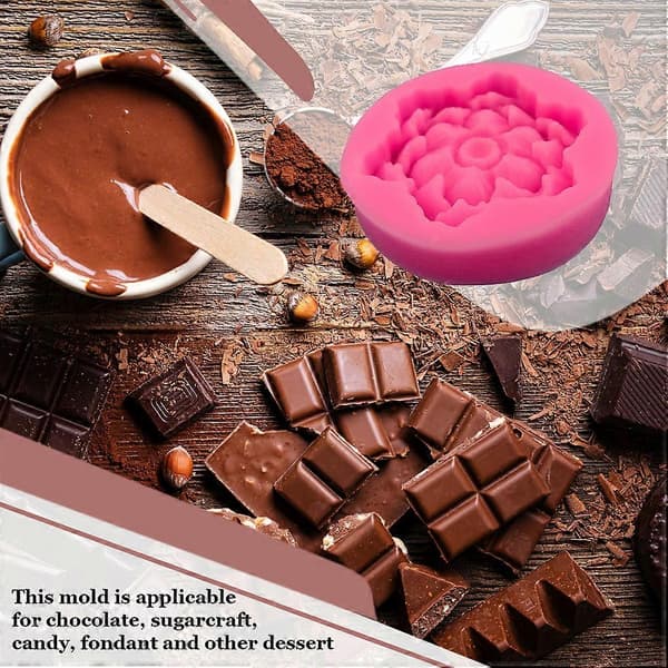 1/2 Lotusform Kakform Ersättning Chokladpudding Bakform Tillbehör 1Set
