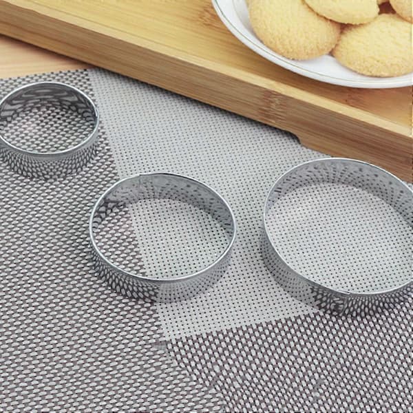 Bakformar Blomform Rostfritt Stål Äggform Kök Kakor DIY Formar Kit Round shape