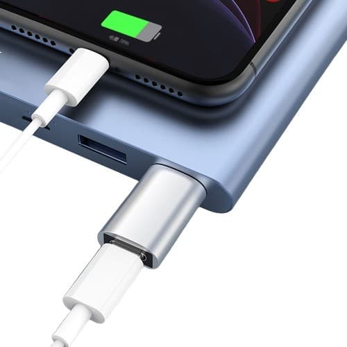 USB 3.0 til USB-C-adapter, sølv, aluminium, dataoverførsel og opladning