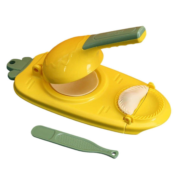 2in1 Dumpling Skin Chapati Maker Press Machine Wrapper Mould Handle Tools Pastry Lightning Yellow