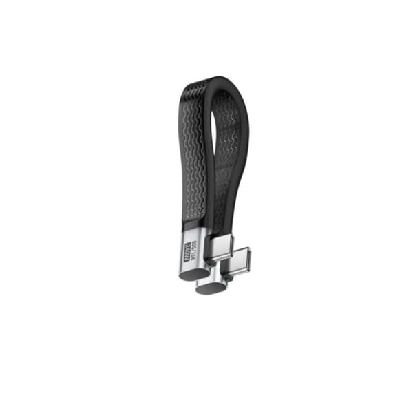 USB4.0 USB-C til USB-C kabel, 240W, 40Gbps, retvinklede stik, TPE, 13cm, sort