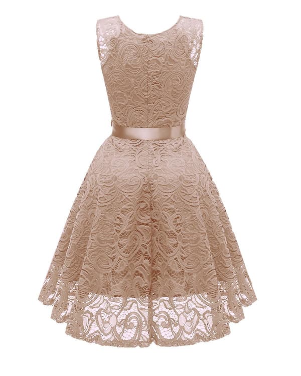 Dame Cocktailkjole, Blonder, Elegant APRICOT M