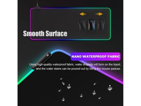 Musematte med 14 RGB-lysmoduser og sklisikker base (stil 24, 300*700*3 mm)