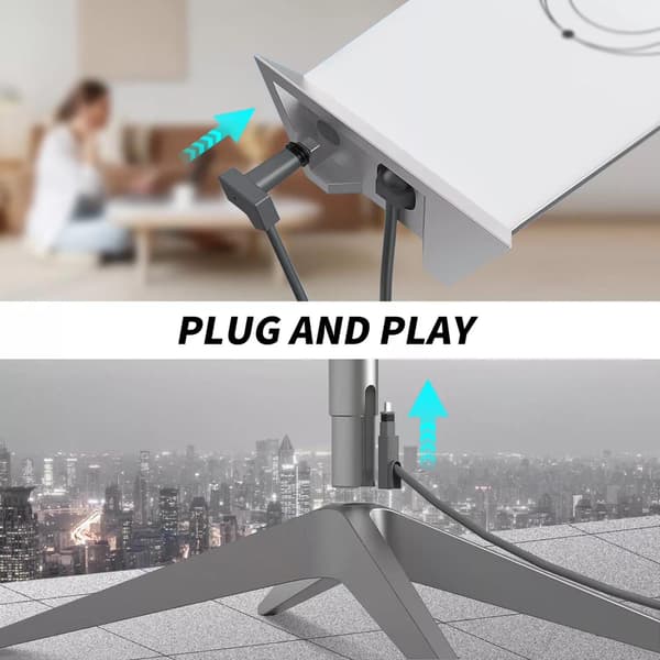 Starlink-klar USB-kabel 3 meter, 1200 Mbps rask overføring, kompatibel med Starlink rektangulær V2