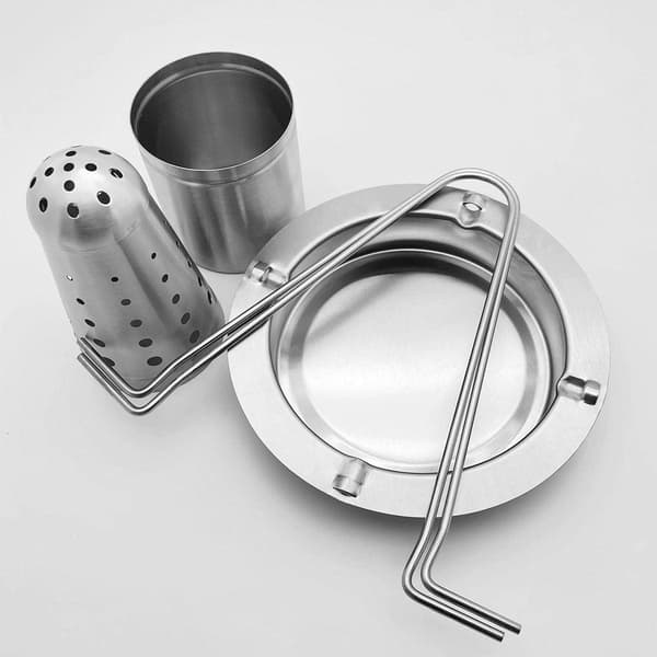 Grillstativ for kylling i rustfritt stål Utendørs BBQ-stativ Bærbart Multifunksjonelt