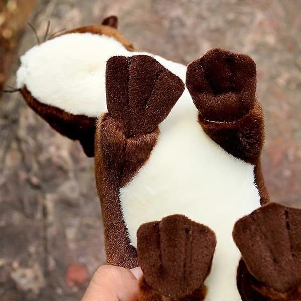 Simulerad utterdocka plyschleksak havsutterdocka kudde zoo ornament trasdocka