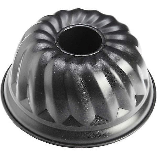 Græskarkageform 24 cm, rustfrit stål, metallisk sort