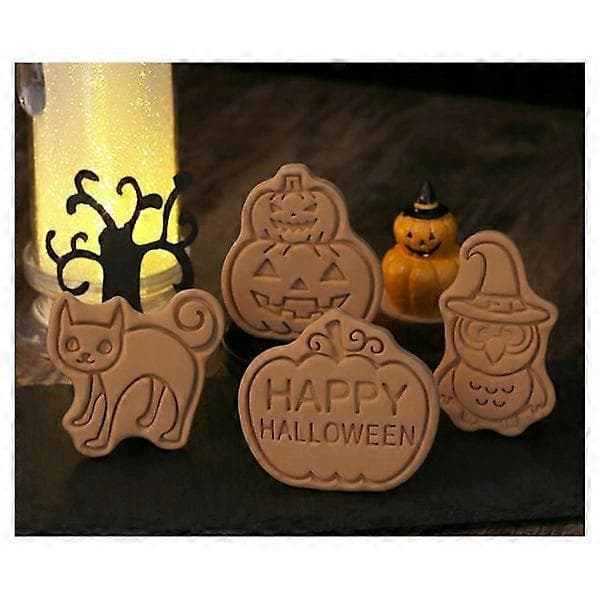 Halloween Cookie Cutters - Græskar, Troldmand, Glasur, Bageværktøj