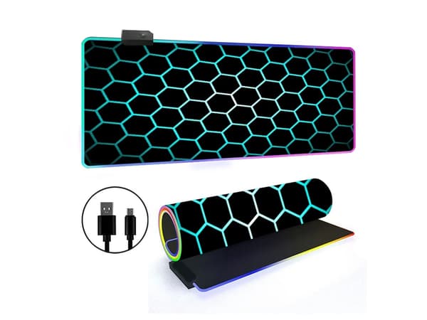 Musematte med 14 RGB-lysmoduser og sklisikker base (stil 22, 300*800*3 mm)