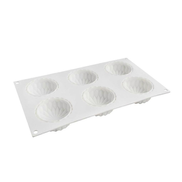 6 Gitre Silikoneform Mousse Bageværktøj Kage Cupcakes Form Tilbehør