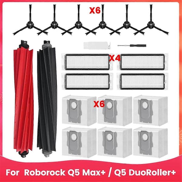 Reservedele til Q5 Max+ / Q5 DuoRoller+ robotstøvsuger tilbehørssæt