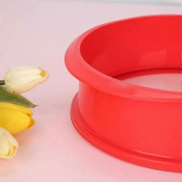 Silikon Springform Kakeform med Avtakbar Glassbunn, Non-Stick Bakeform