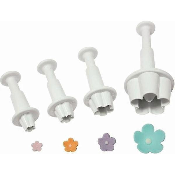 Vita Plastiska Tryckformar (4-delars set)