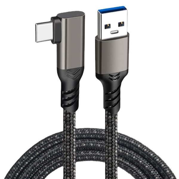 VR-datakabel USB-C vinklet 3m til Oculus Quest 2, LINK Streaming & kameraforbindelse