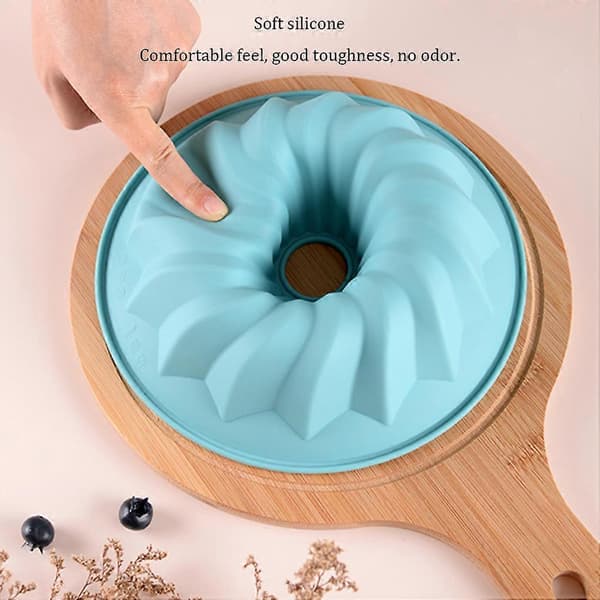 Silikon Chiffon Kakform Ersättning Luktfri Bakplåtstillbehör Light Blue