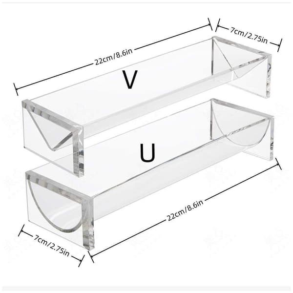 1 st Transparent Rektangulär Kex Display Rack Mat Dessert Bröllopstårta Stativ