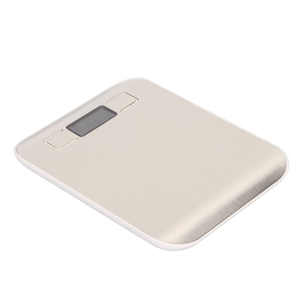 Kjøkkenvekt 0,04 oz til 22 lb med LCD-skjerm, i rustfritt stål, tarafunksjon og enhetskonvertering. Ideell for kaffetilberedning. AQUAFORGE