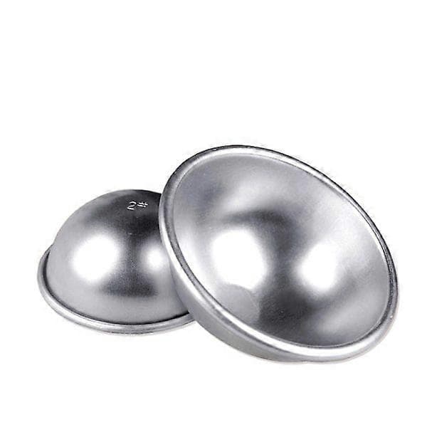 2 stk. Halvsirkelformede kakeformer i anodisert aluminium, puddingform