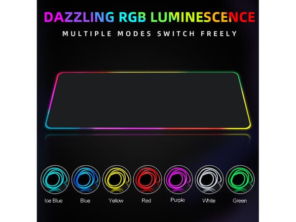 Musematte med 13 RGB-lysmoduser, sklisikker base (350*600*3 mm)