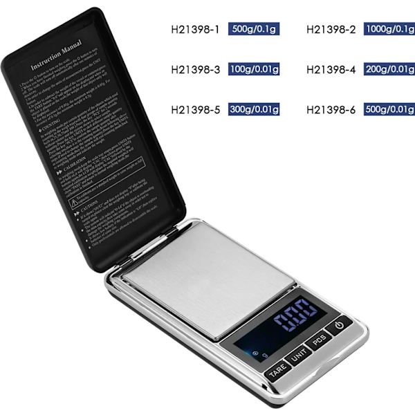 Professionel Digitalvægt med Baggrundsbelyst LCD-display