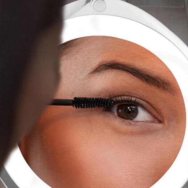 10X forstørrende makeup-spejl med LED-lys