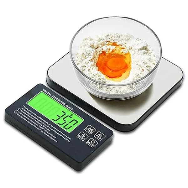 Vaaka kaksoisalustalla, 5 kg ja 500 g