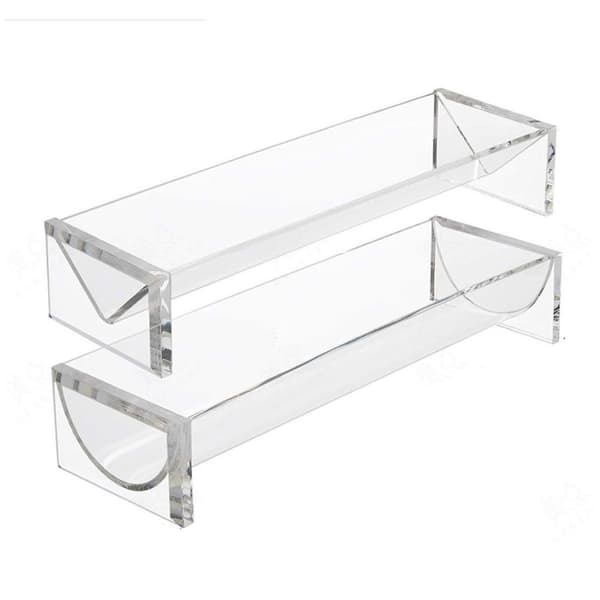1 STK Gennemsigtig Rektangulær Kiks Display Rack Mad Dessert Bryllupskage Stand