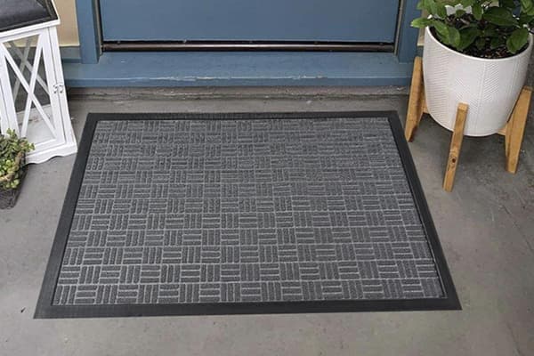 45 x 75 cm Skridsikker Dørmåtte Entrémåtte - Grå