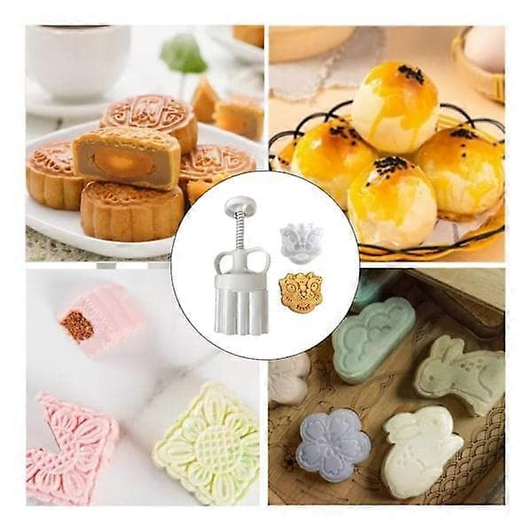75g Løve Mooncake Forme DIY Bagning Plastik