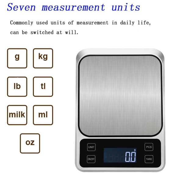 Vekt med timer, hvit, 2 enheter