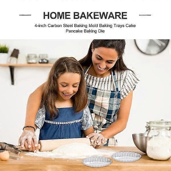 6 st Non-Stick Choklad Panettone Formar, Silver Tart Bakset