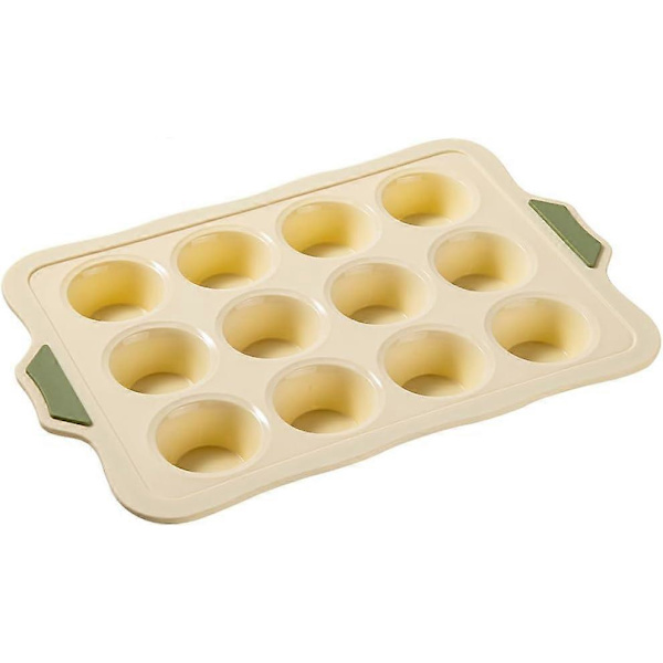 Genanvendelig silikone bageform til cupcakes, muffins, donuts, 12-huls