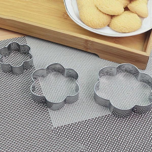 Bageforme Blomsterform Rustfrit Stål Æggeform Køkken Cookie DIY Forme Sæt Flower shape