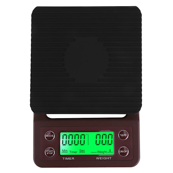 Köksvåg med timer, hög precision, LCD-display